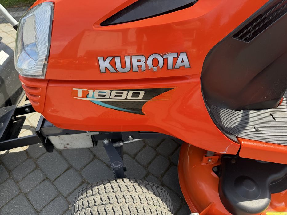 Traktorek Kosiarka Kubota T1880 z pługiem Super Stan