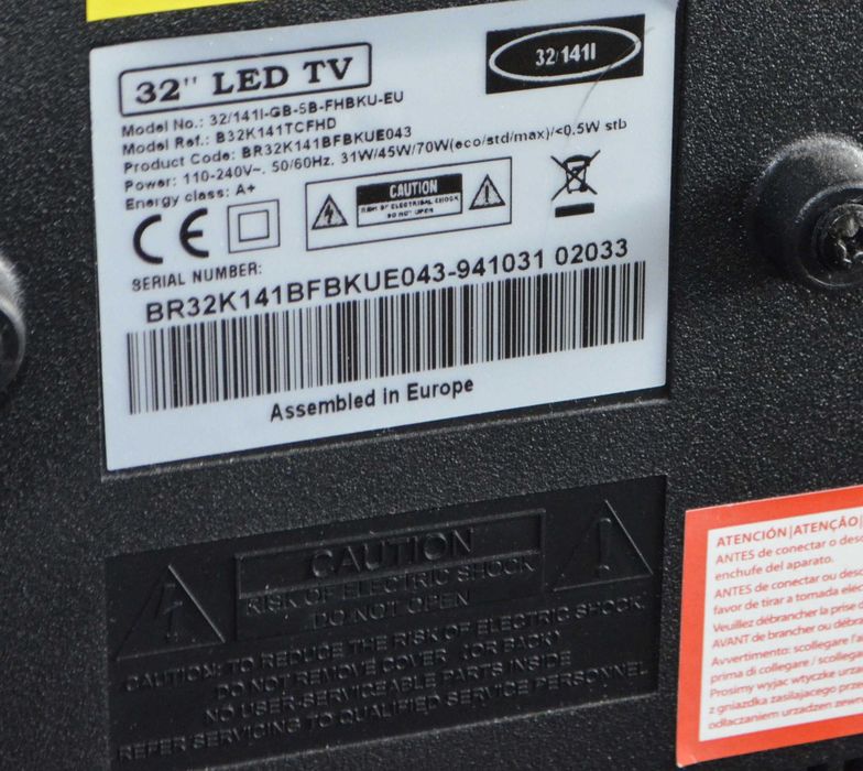 Telewizor LED Blaupunkt B32k141TCFHD + Pilot