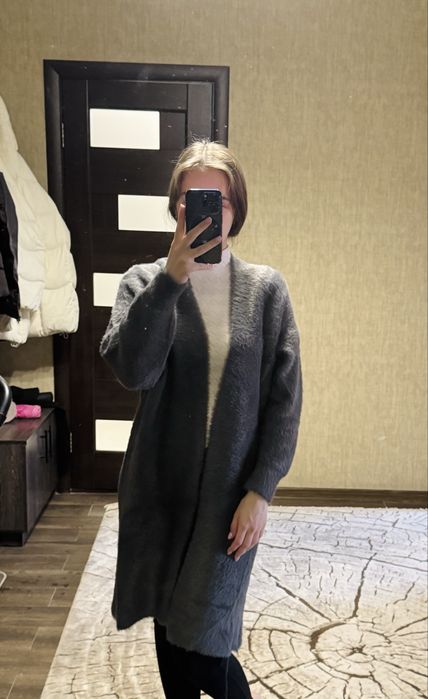 Легкий кардиган сірий