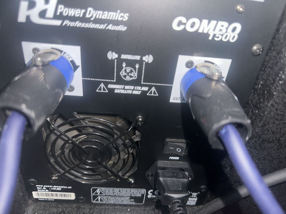 PA Activo 1500W (Subwoffer 15” + 2 Colunas 8”) - Power Dynamics