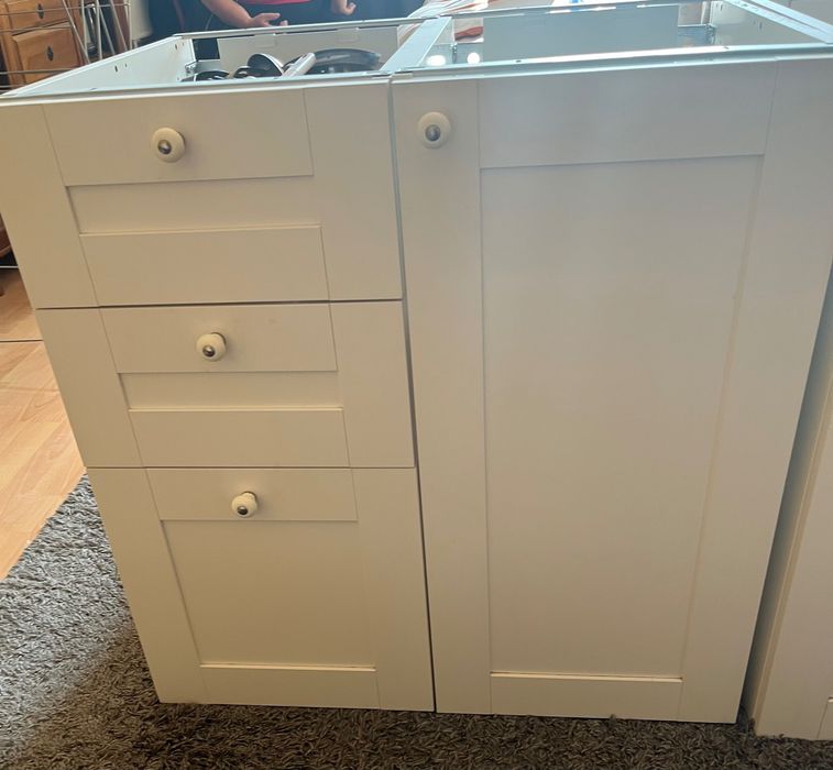 Ikea kuchnia białe szafki enhet metod
