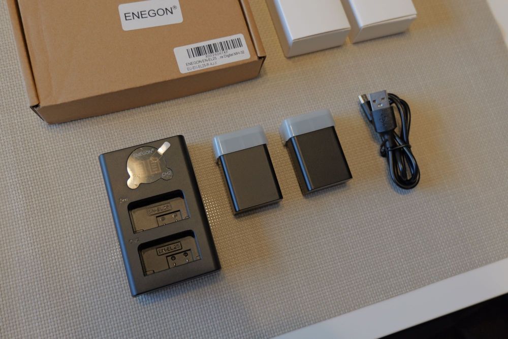 Baterias para Nikon EN-EL25 com carregador