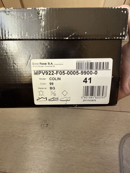 Skórzane Buty męskie Gino Rossi roz. 41