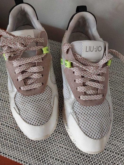 Liu Jo sneakersy skóra platforma 38