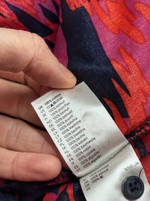 Bawełniana damska wzorzysta bluzka Lindex rozmiar 38