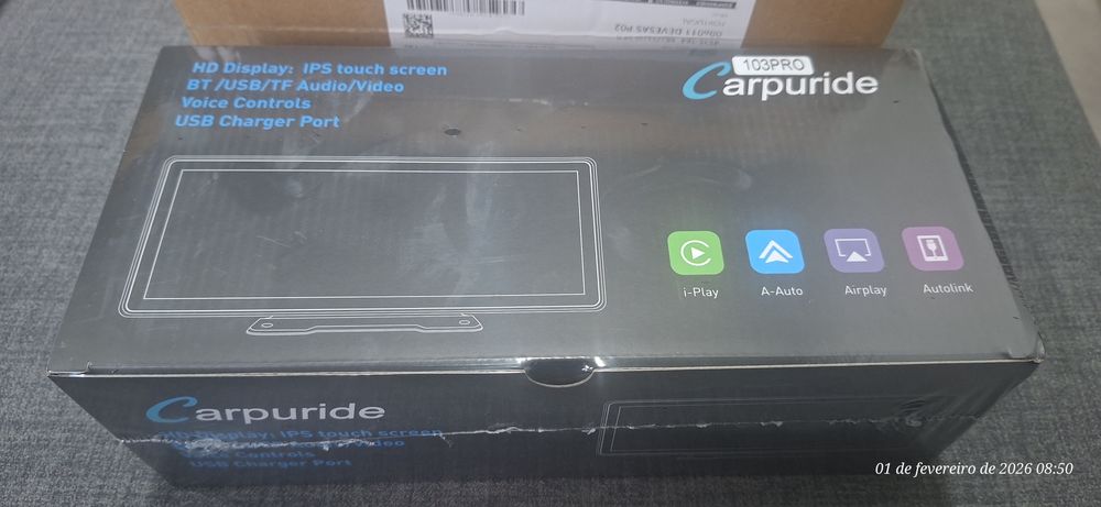 Carpuride W103PRO novo na caixa selada ou troco por outro para moto