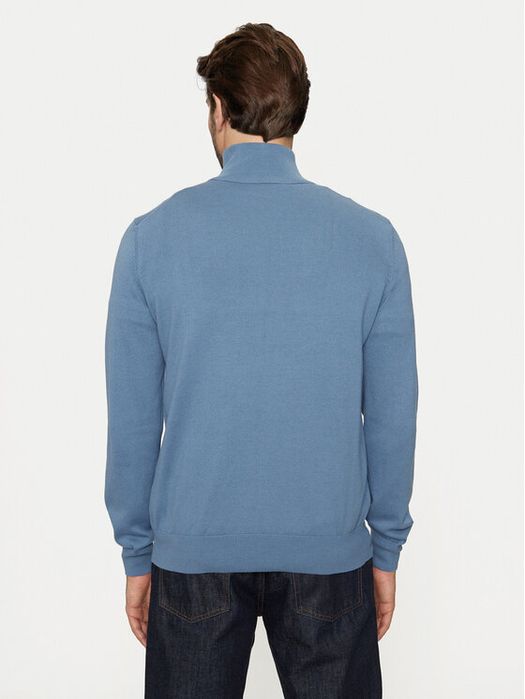 Sweter niebieski ze stójką BOSS L