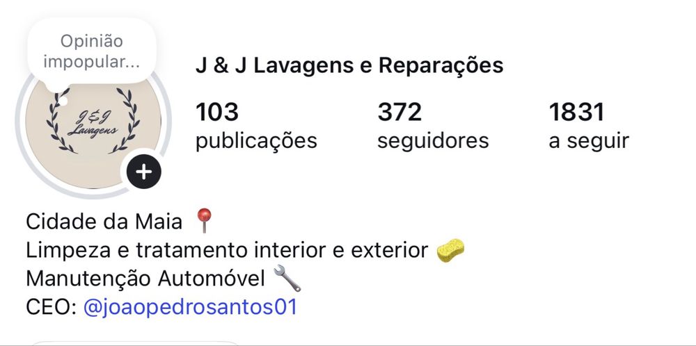 Limpeza de automoveis 10€