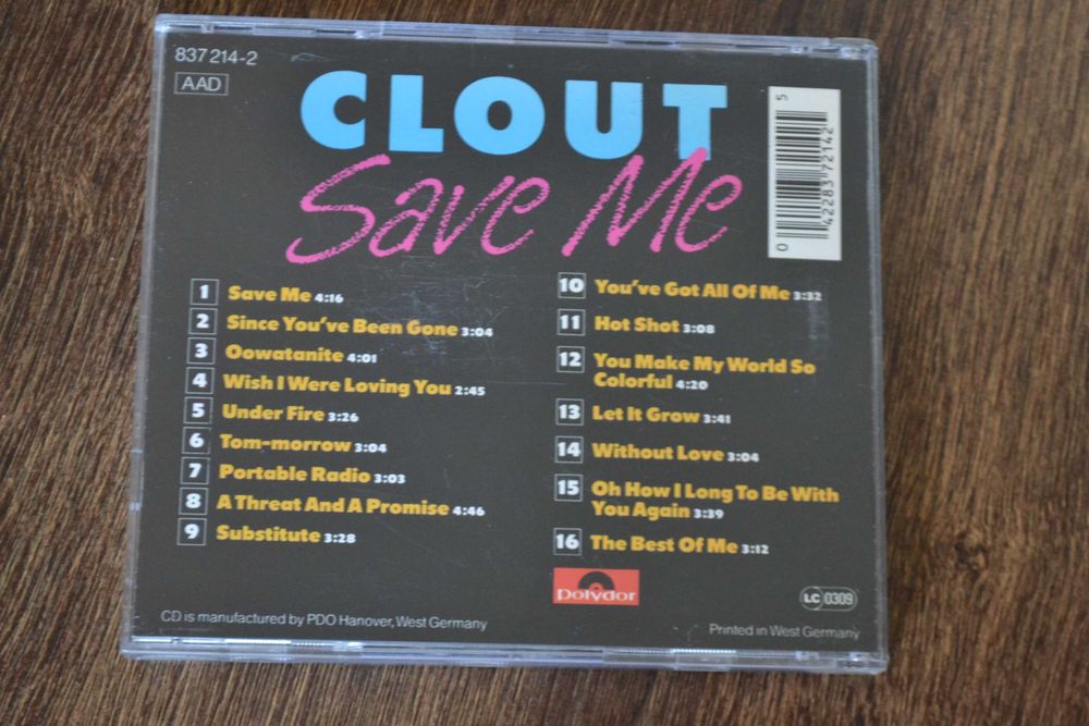 Clout  Save Me  CD