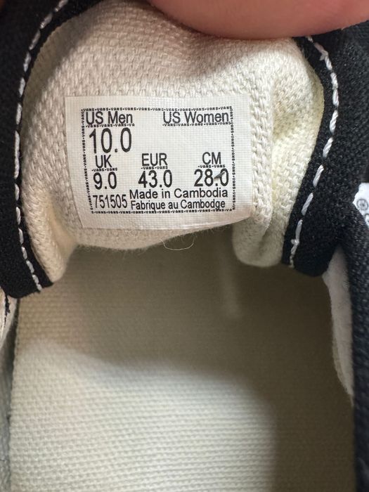 Vans Pretas 43 sapatilhas