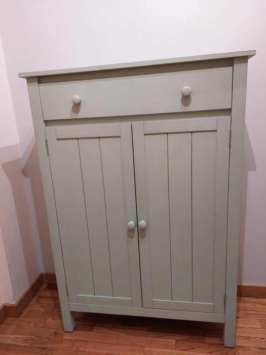 Movel madeira verde água com 1,35 mt