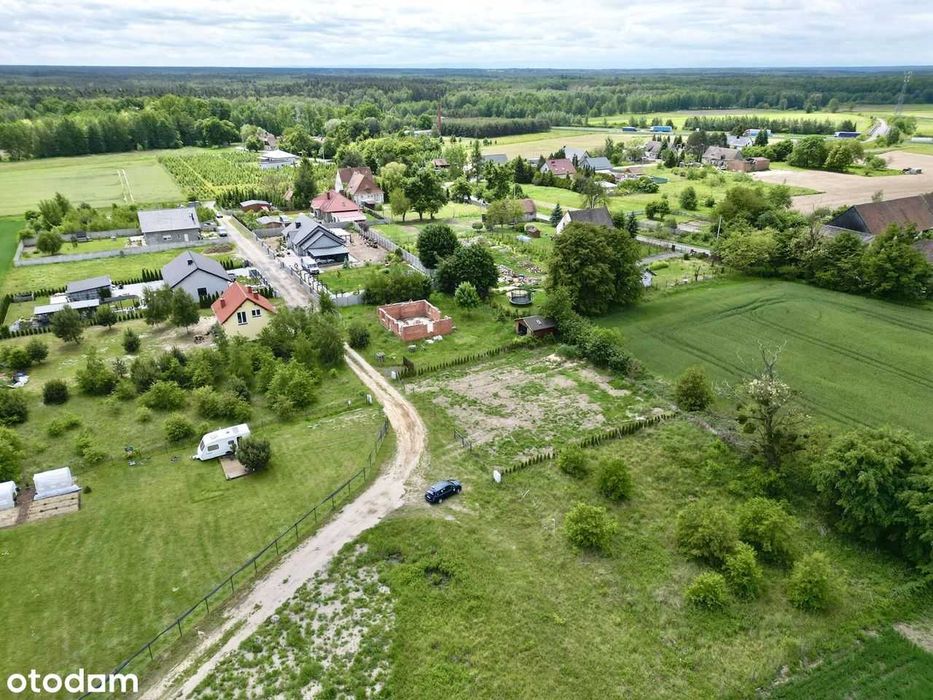 Działka 8 arów w Siedliskach 15 km od Opola