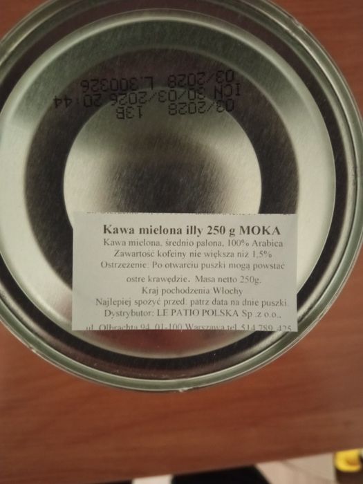Kawa mielona illy Clasico 250 g