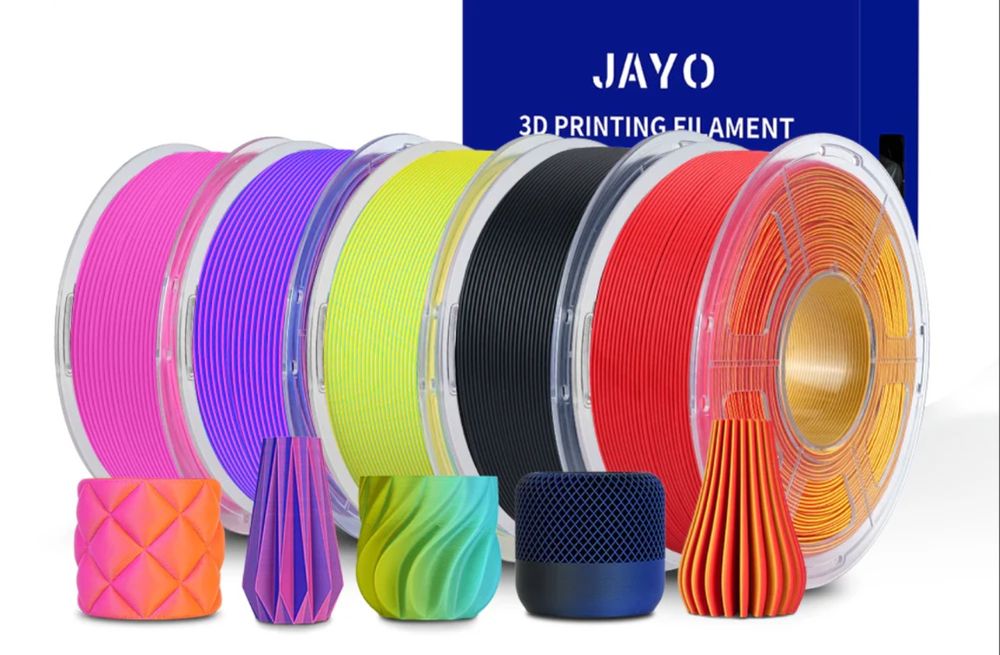 Розпродаж SUNLU, Kingroon, Jayo:  PLA SILK 1/2/3/4 колір. PLA CF