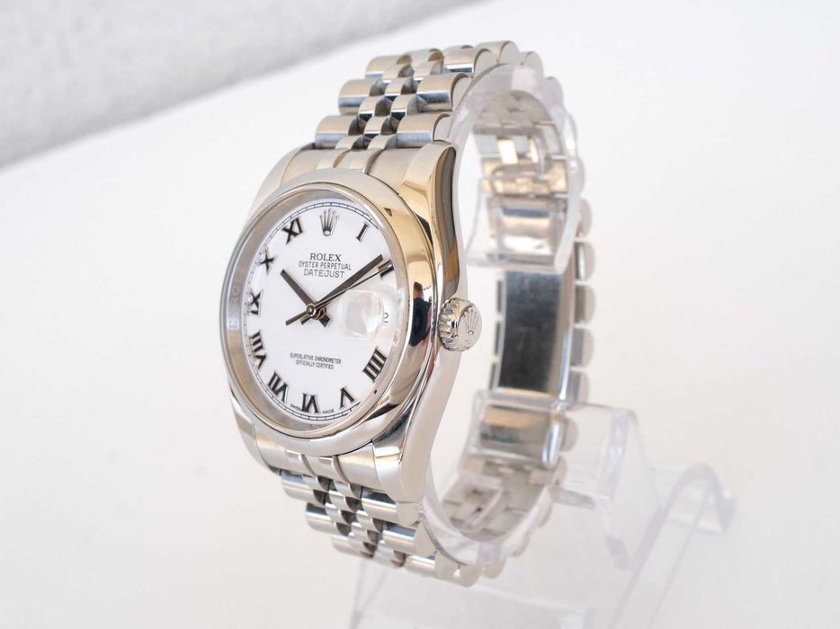 Rolex Datejust 36mm Jubilee Steel White Roman Dial (2025)