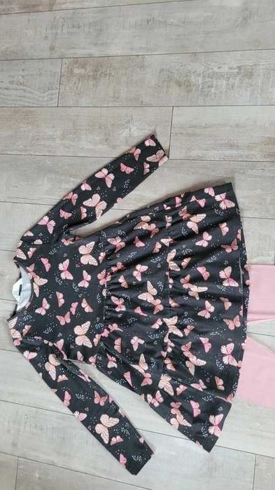 H&M komplet sukienka + legginsy 7-8 lat jak nowy