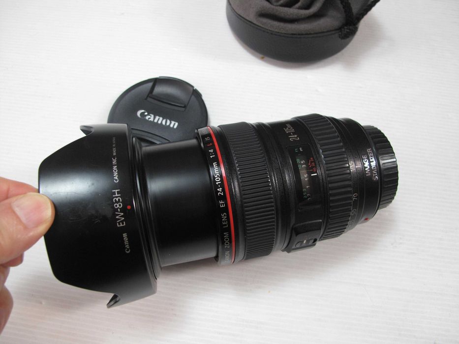 Canon 24-105 L IS tudo excelente condição como se pode ver nas fotos
