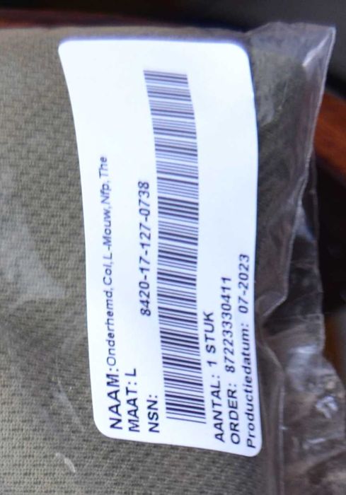 Термобельё. Водолазка. Длинный рукав. Нидерланды (Голландия). L. 07.23