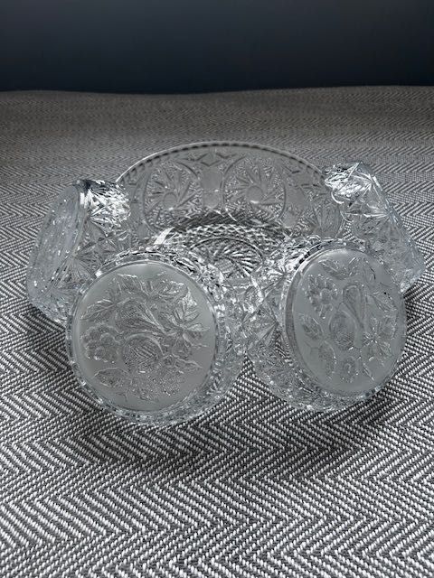 Pólmisek szklany + 4  salaterki
