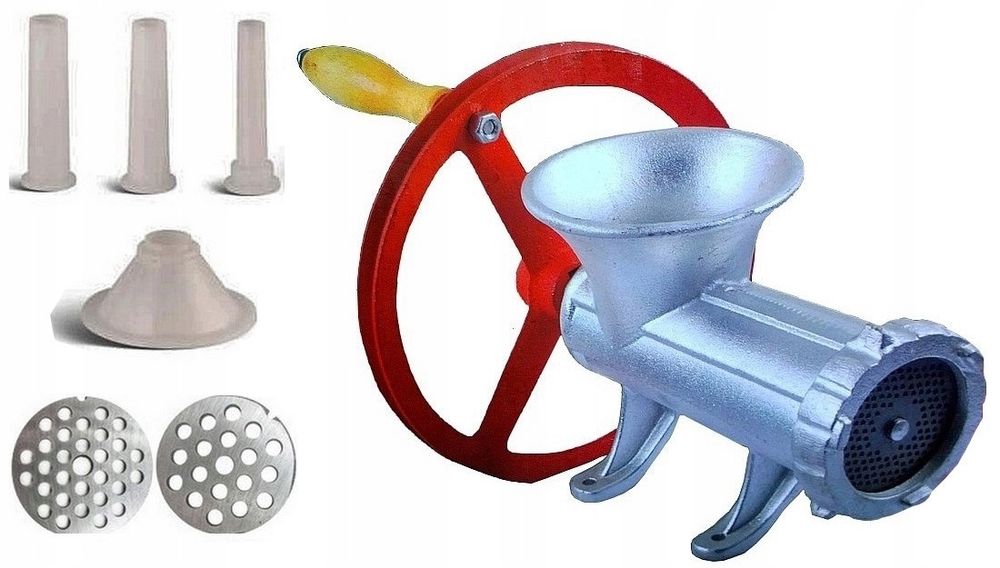 maszynka 32 do mięsa 2xsitko 3xlejek koło cynowana