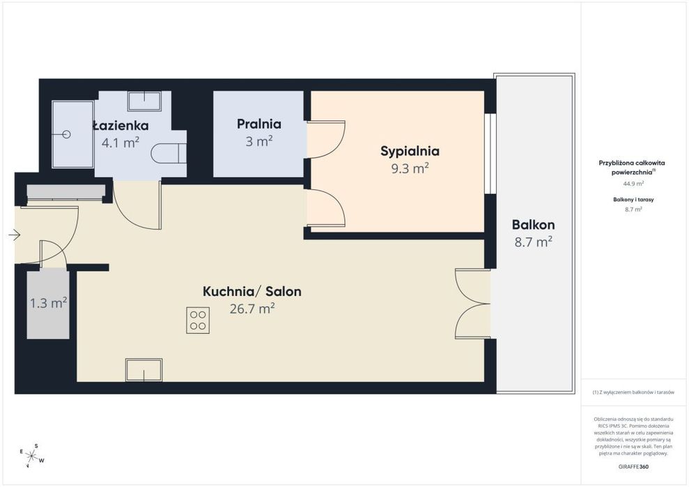 Widok na zieleń | 2 pokoje | apartamentowiec