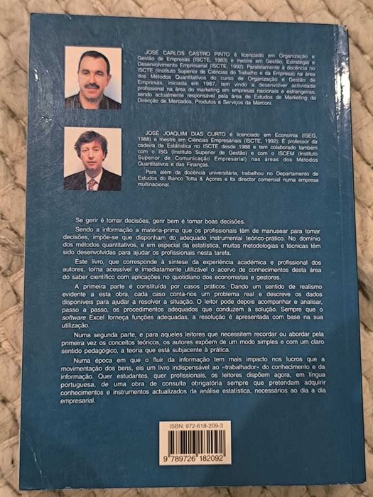 "Estatística para Economia e Gestão - Instrumentos tomada de decisão"