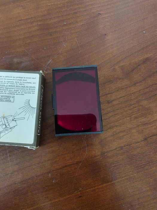 Raro e curioso isqueiro solar vintage de fabrico francês ("Briquet Solaire").