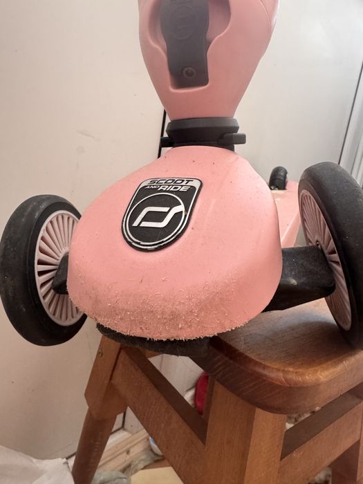 Scoot and ride рожевий 2в1 самокат велобіг