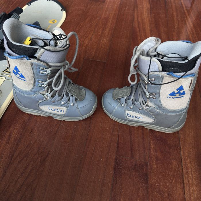 Prancha e Fixações Rossignol+ Botas Burton - Snowboard - Junior