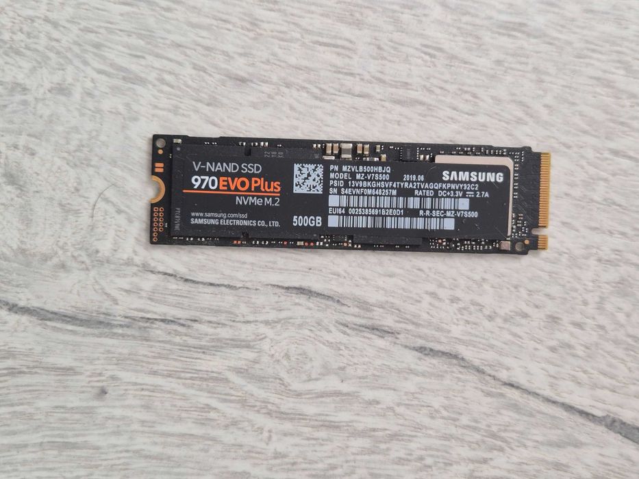 ТОП вибір M.2 SSD диск 500GB Samsung 970 EVO PLUS (NVMe\PCI-e 3.0 x4)