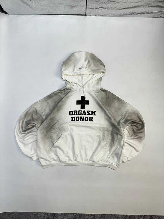 Худі ORGASM DONOR Project G/R Grailz біла белое худи  M L
