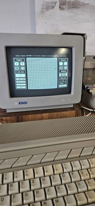 Duży zestaw Atari 1040 ST FM monitor sm124 myszka stacja dyskietki