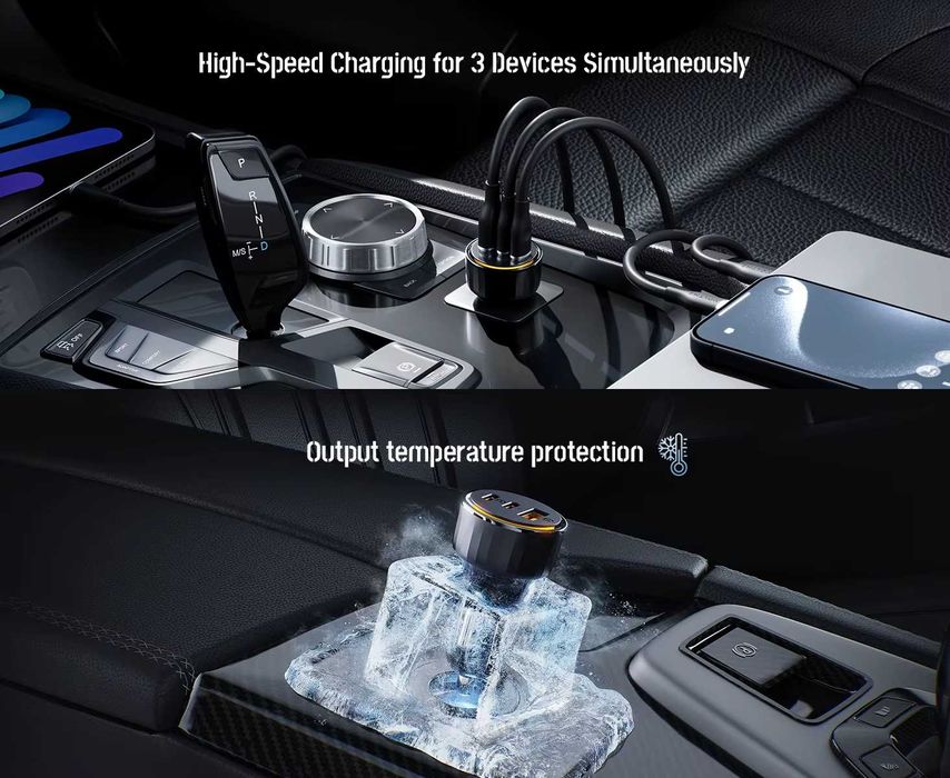 Автомобільні зарядні пристрої VOLTME Cazo 60W (C60D) / 65W (C65CCA)