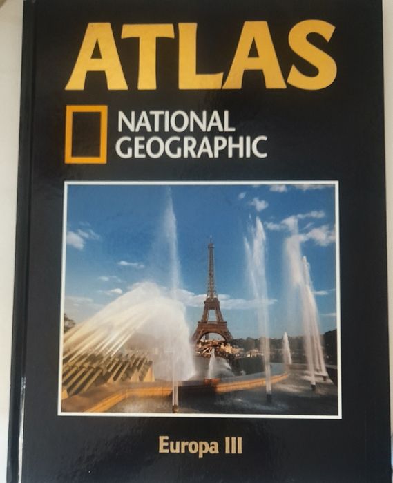 ATLAS - National Geographic I ,II e III Volumes com 27 cm X 36 cm - Excelente estado
