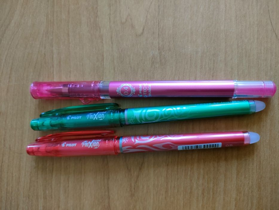 Długopis wymazywalny Pilot Frixion 0,5, 0.4 mm, 3 kolory ze skuwką
