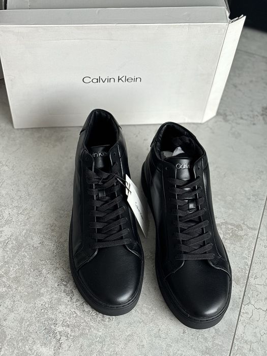 Чоловічі шкіряні черевики  Calvin Klein, розм 45 нові Мужские кожаные ботинки