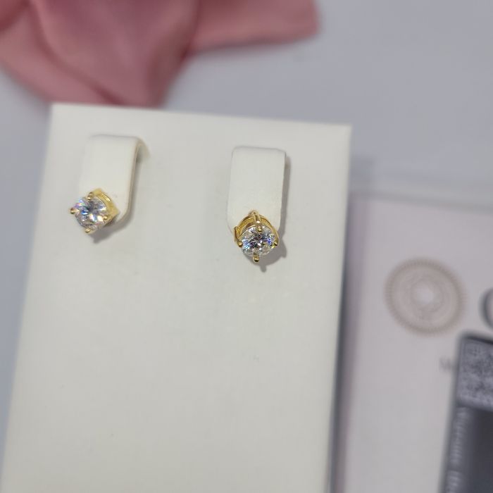 Pozłacane srebro pr 925 Moissanite nowe