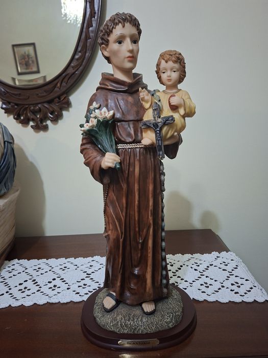Estatueta Santo António 45cm em Marfinite