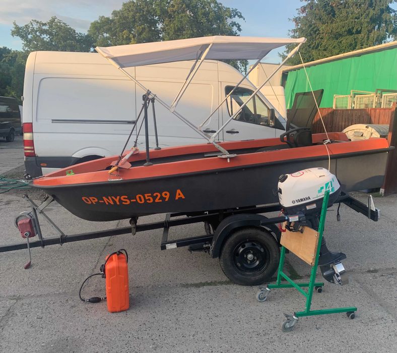 łódka wędkarska + silnik + laweta