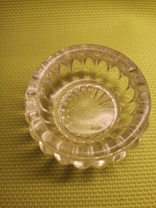 PRL przyprawnik sól lub pieprz, szklany przyprawownik