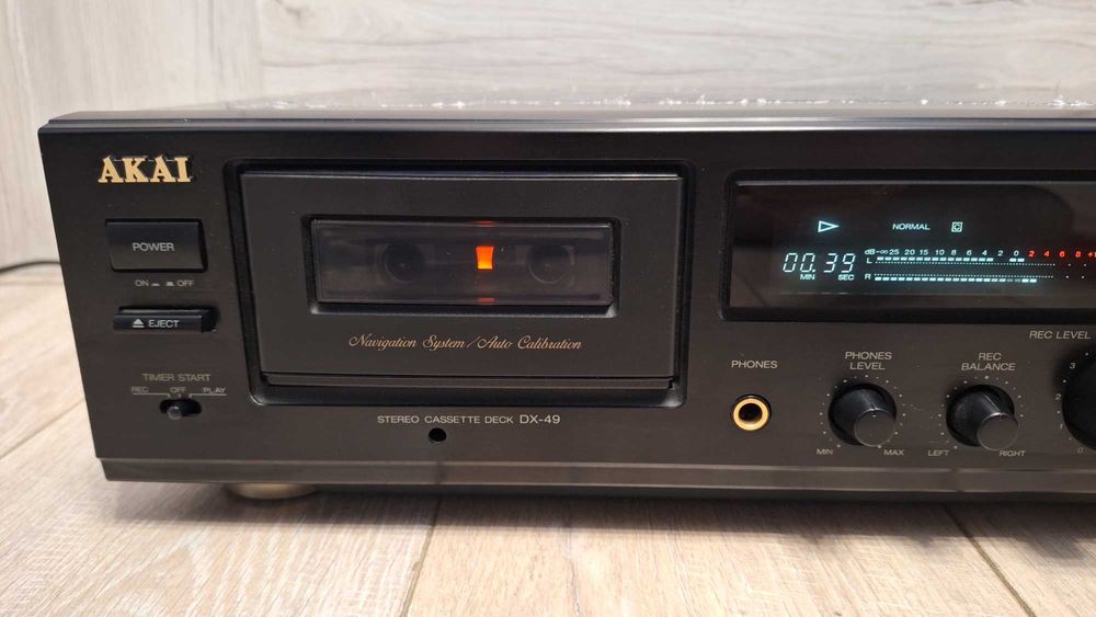 Odtwarzacz Magnetofonowy AKAI DX-49 ! CZARNY ! IDEALNY STAN! Okazja