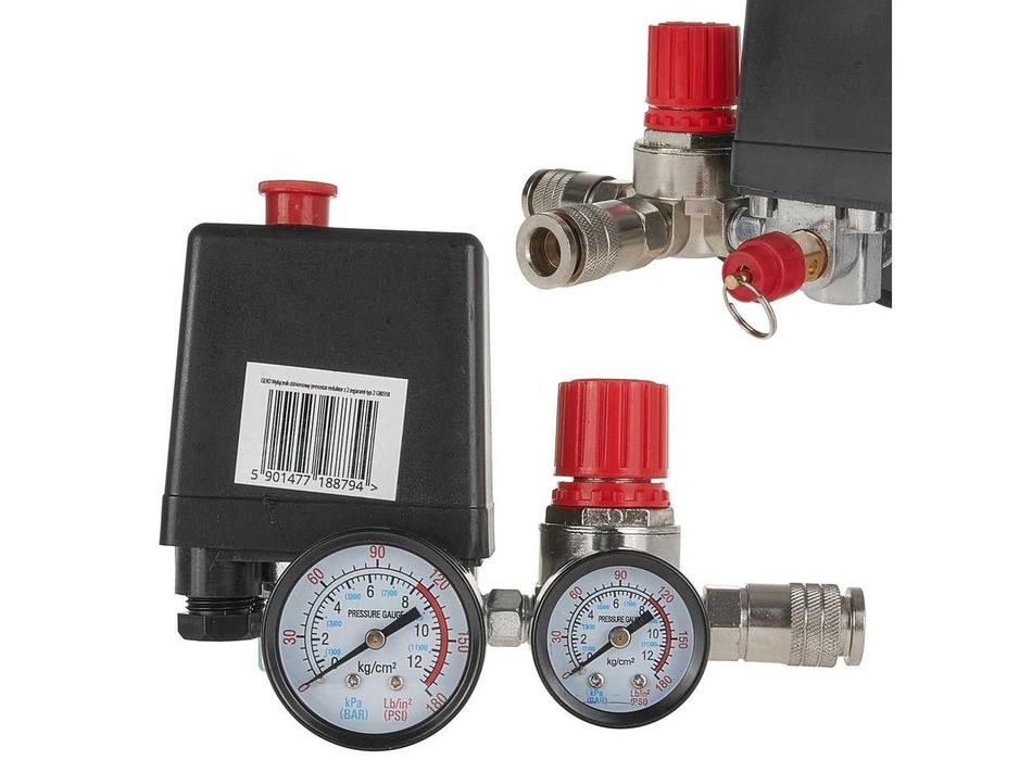 Wyłącznik ciśnieniowy presostat reduktor z 2 zegarami typ 2  21111