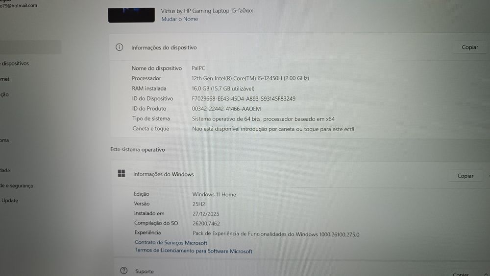 Portátil Victus Gaming