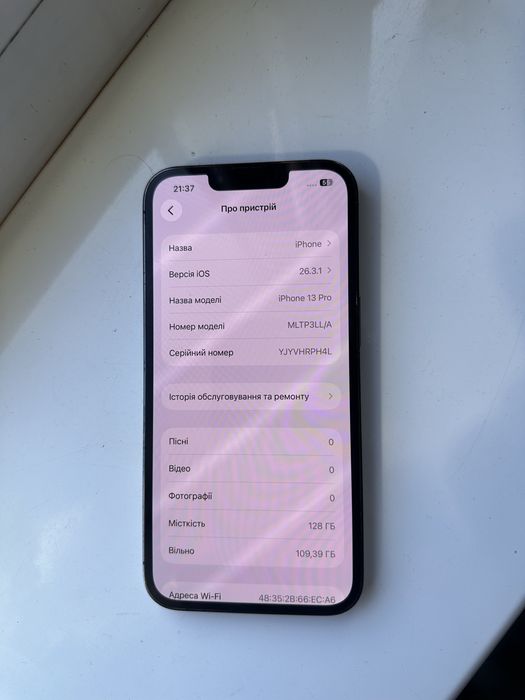 Iphone 13 pro 128 grey neverlock