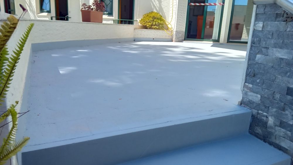 : pinturas, barramento, estuque, ladrilho, hipermebialização de piscin