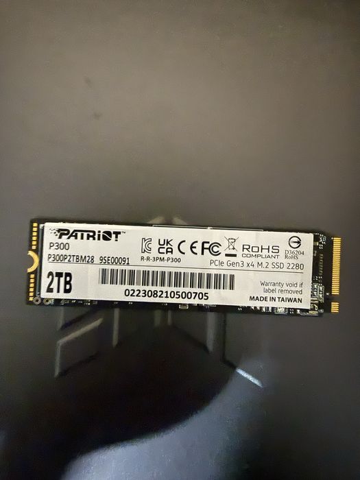 SSD Patriot P300 2TB M.2  2280 (читайте опис)