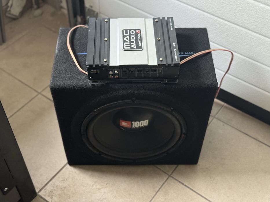 Skrzynia basowa/subwoofer + wzmacniacz