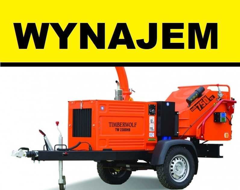 MOCNY RĘBAK WYNAJEM KONIN Rębak Wypożyczalnia Minikoparka Wozidło Bud