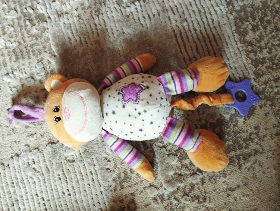 Підвіска м'яка Мавпочка з прорізувачем розтяжкою і мелодією