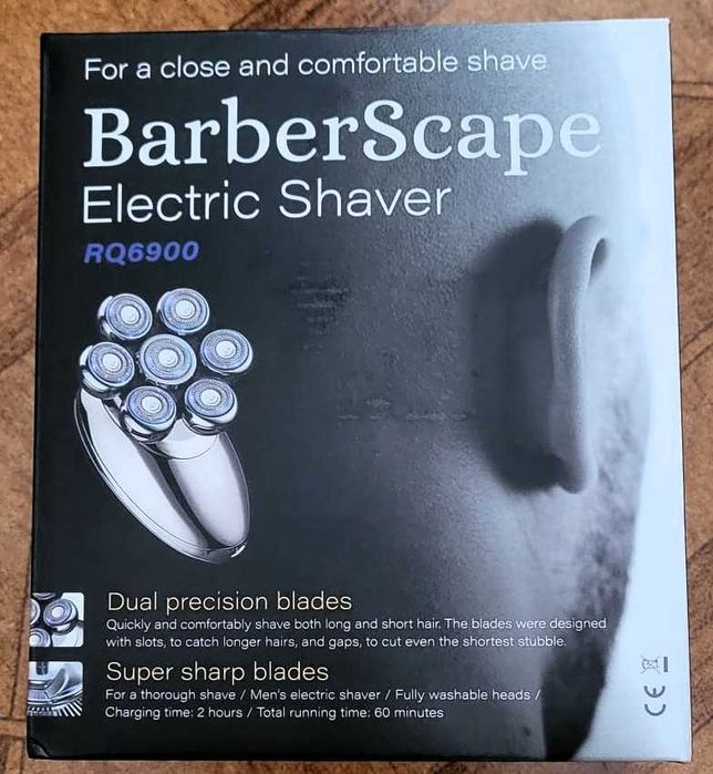 Máquina de Barbear e Cortar Cabelo Elétrica BarberScape 7D (Nova / Multifunções)